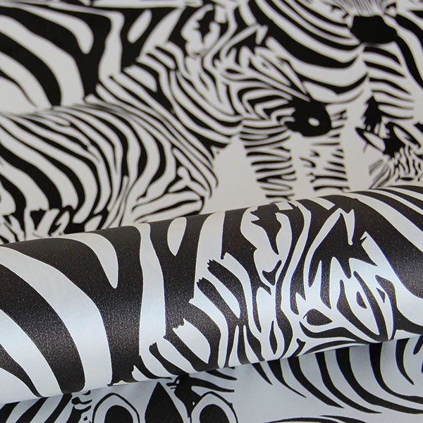 media image for Jemima Black Zebra Wallpaper from Design Department by Brewster 243