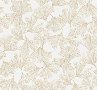 product image of ginkgo toss wallpaper in gold from the dazzling dimensions vol 2 collection by antonina vella 1 531