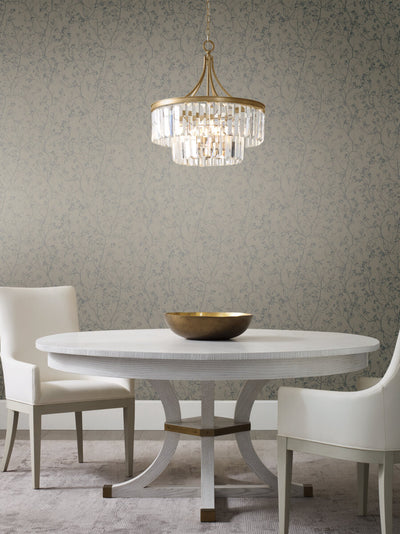 product image for Luminous Branches Wallpaper in Gray/Silver from the Dazzling Dimensions Vol. 2 Collection by Antonina Vella 92