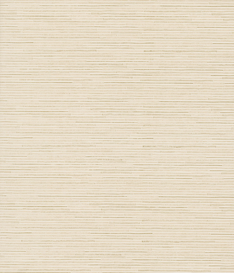 media image for Ribbon Bamboo Wallpaper in Cream/Gold from the Dazzling Dimensions Vol. 2 Collection by Antonina Vella 210