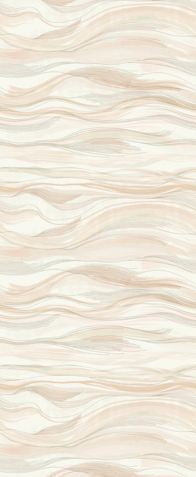 product image for Currents Wallpaper Mural in Beige from the Dazzling Dimensions Vol. 2 Collection by Antonina Vella 66