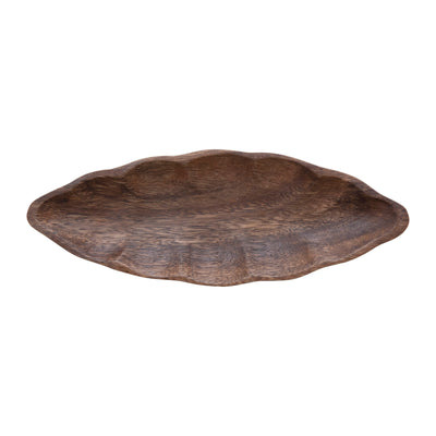 product image for Hand-Carved Acacia Wood Leaf Shaped Dish 17