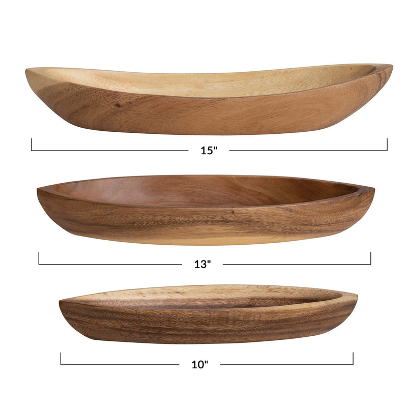 media image for Boat Shaped Bowls - Set of 3 257