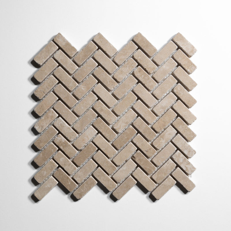 media image for Mini Herringbone Tumbled Tile Sample 214