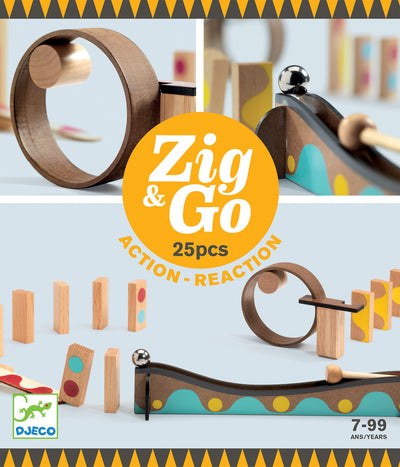 product image of zig go 25 piece set by djeco 1 581