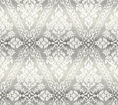 product image for Tudor Diamond Damask Wallpaper in Black from Damask Resource Library by York Wallcoverings 36