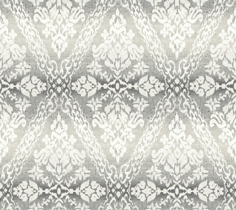 media image for Tudor Diamond Damask Wallpaper in Black from Damask Resource Library by York Wallcoverings 294