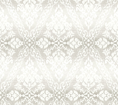 product image of Tudor Diamond Damask Wallpaper in Grey from Damask Resource Library by York Wallcoverings 576