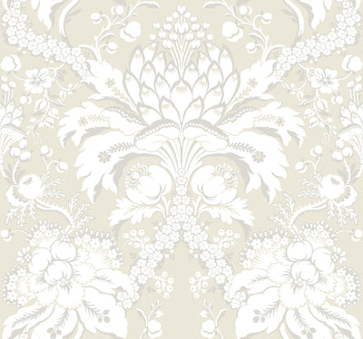 product image of French Artichoke Wallpaper in Beige/Gold from Damask Resource Library by York Wallcoverings 510