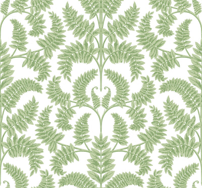 product image for Royal Fern Damask Wallpaper in Green from Damask Resource Library by York Wallcoverings 34