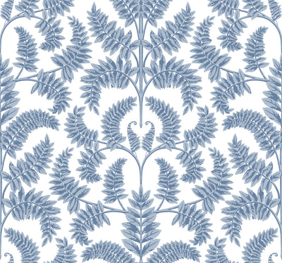 product image for Royal Fern Damask Wallpaper in Blue from Damask Resource Library by York Wallcoverings 78