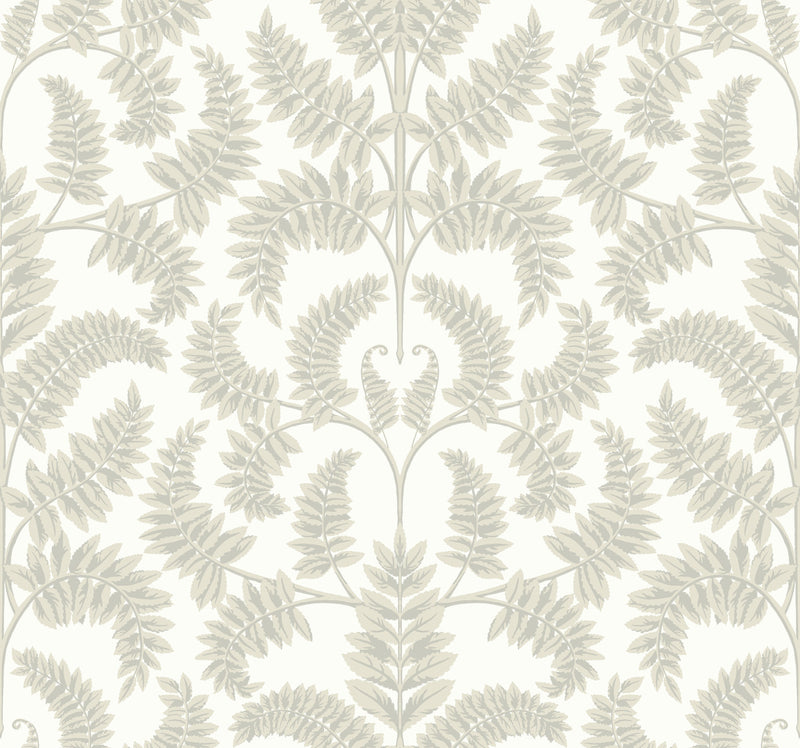 media image for Royal Fern Damask Wallpaper in Beige from Damask Resource Library by York Wallcoverings 219