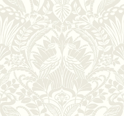 product image for Egret Damask Wallpaper in Taupe from Damask Resource Library by York Wallcoverings 74