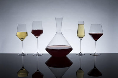 product image for angled crystal burgundy glasses 6 79