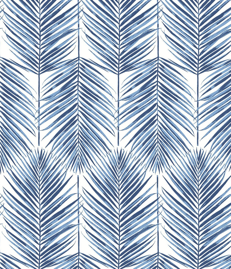 media image for Paradise Palm Wallpaper in Coastal Blue by DuPont 223