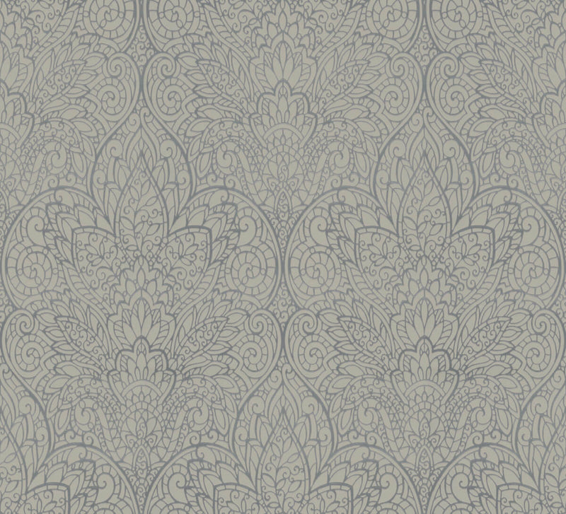 media image for Paradise Dark Taupe/Silver Wallpaper from the After Eight Collection by Candice Olson 26