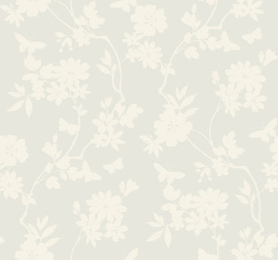 product image of Flutter Vine White Wallpaper from the After Eight Collection by Candice Olson 511