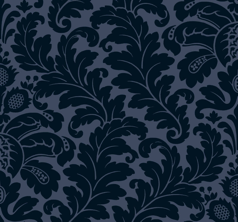 media image for Modern Romance Navy Wallpaper from the After Eight Collection by Candice Olson 243