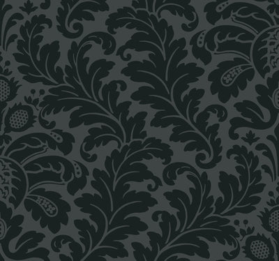 product image of sample modern romance black wallpaper from the after eight collection by candice olson 1 564