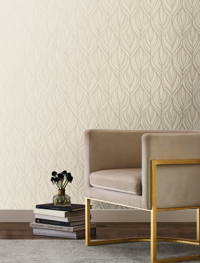 product image for Palma Taupe/Silver Wallpaper from the After Eight Collection by Candice Olson 17