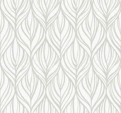 product image of Palma White/Silver Wallpaper from the After Eight Collection by Candice Olson 592