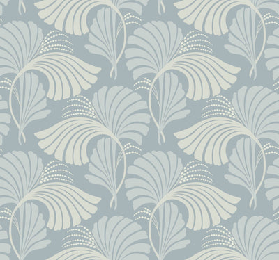 product image of Dancing Leaves Light Blue Wallpaper from the After Eight Collection by Candice Olson 593