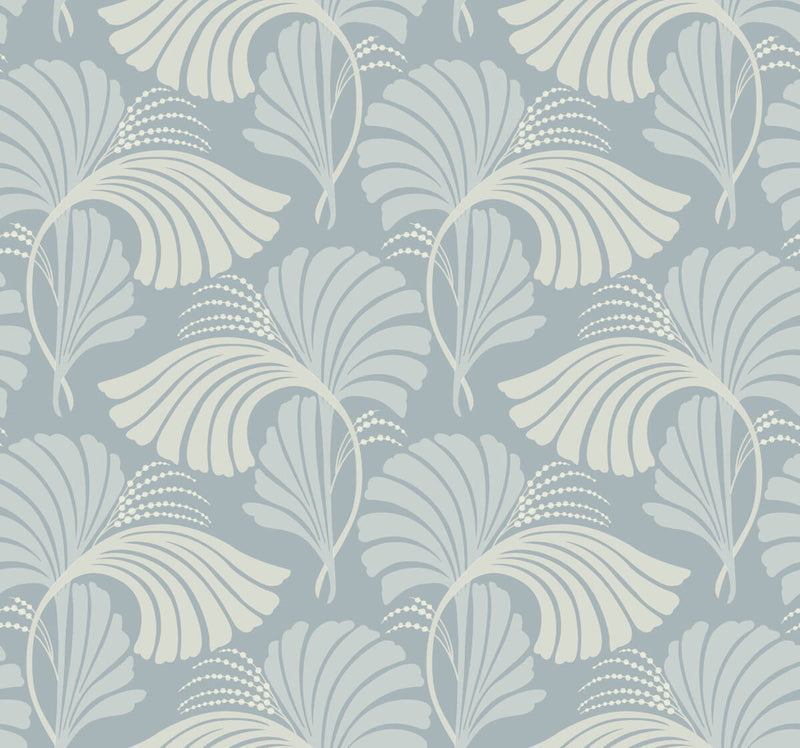 media image for Dancing Leaves Light Blue Wallpaper from the After Eight Collection by Candice Olson 275