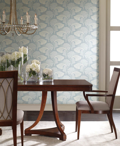 product image for Dancing Leaves Light Blue Wallpaper from the After Eight Collection by Candice Olson 42