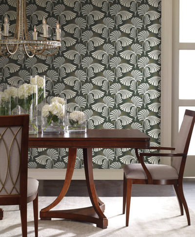 product image for Dancing Leaves Black Wallpaper from the After Eight Collection by Candice Olson 69