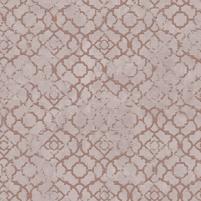 media image for Aged Quatrefoil Pink/Rose Gold from the Emporium Collection by Galerie Wallcoverings 23