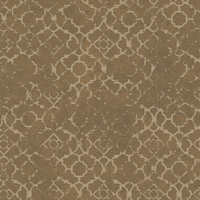 product image for Aged Quatrefoil Gold from the Emporium Collection by Galerie Wallcoverings 1