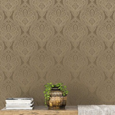 product image for Mehndi Damask Deep Gold from the Emporium Collection by Galerie Wallcoverings 55