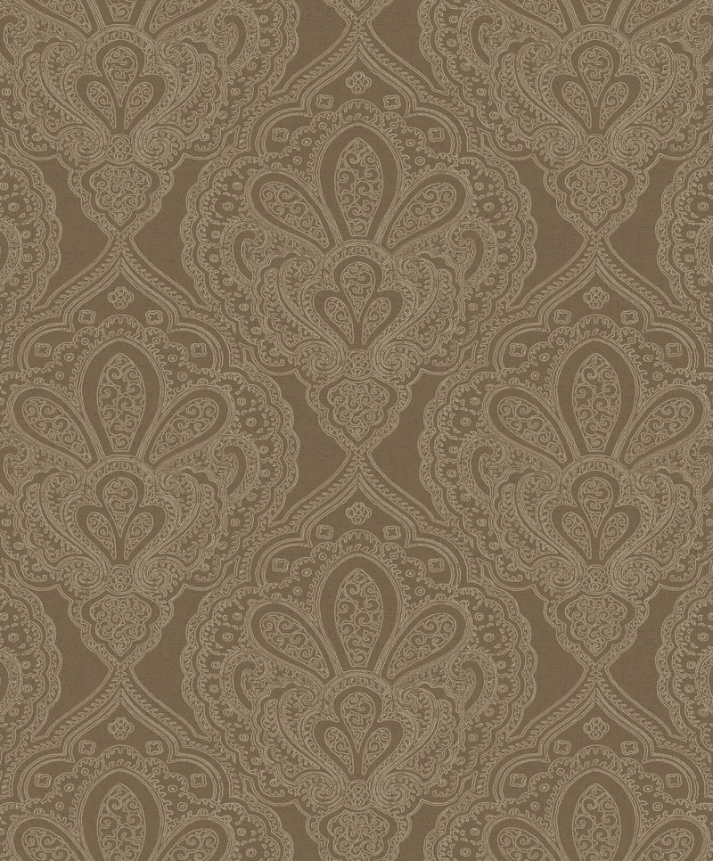 media image for Mehndi Damask Deep Gold from the Emporium Collection by Galerie Wallcoverings 294