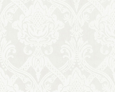 product image for Damask Floral Wallpaper in Ivory and Metallic design by BD Wall 97