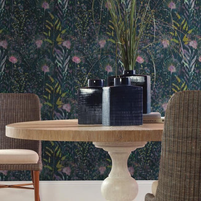 product image for Dandelion Peel & Stick Wallpaper in Teal by RoomMates for York Wallcoverings 46