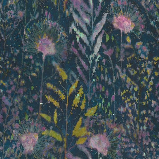 media image for Dandelion Peel & Stick Wallpaper in Teal by RoomMates for York Wallcoverings 221