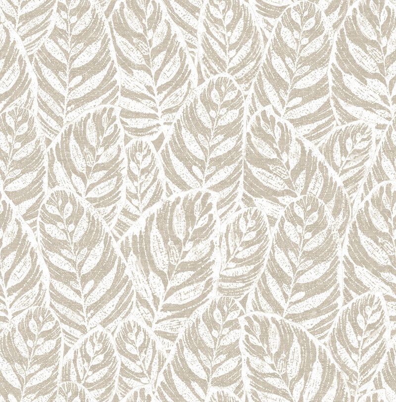 media image for sample del mar botanical wallpaper in beige from the scott living collection by brewster home fashions 1 286