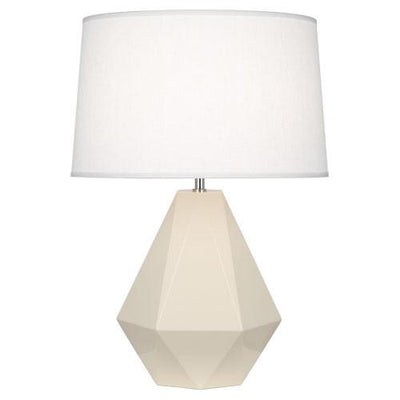 product image for Delta Table Lamp (Multiple Colors) with Oyster Linen Shade by Robert Abbey 94