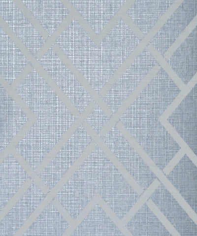 product image of sample diamond lattice wallpaper in metallic slate blue from the essential textures collection by seabrook wallcoverings 1 547