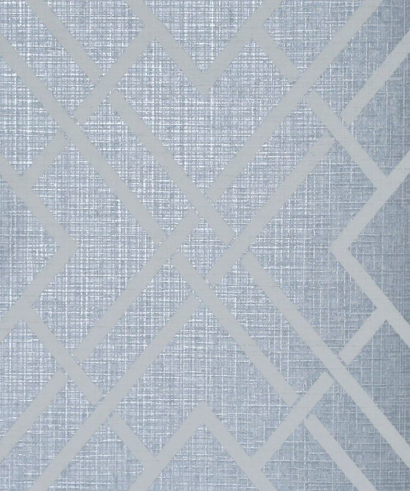 media image for sample diamond lattice wallpaper in metallic slate blue from the essential textures collection by seabrook wallcoverings 1 243