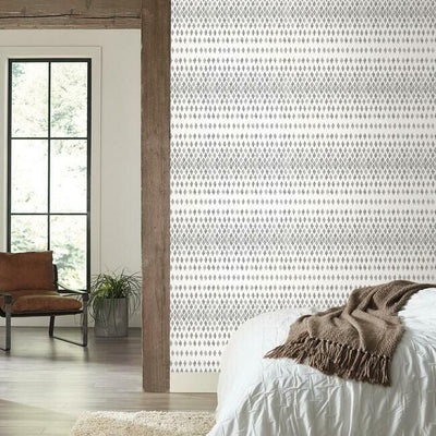 product image for Diamond Ombre Wallpaper in Black and White from the Simply Farmhouse Collection by York Wallcoverings 53
