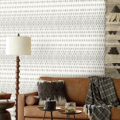 product image for Diamond Ombre Wallpaper in Black and White from the Simply Farmhouse Collection by York Wallcoverings 1