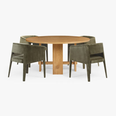 product image for Saguaro Round Oak Dining Table 5 71