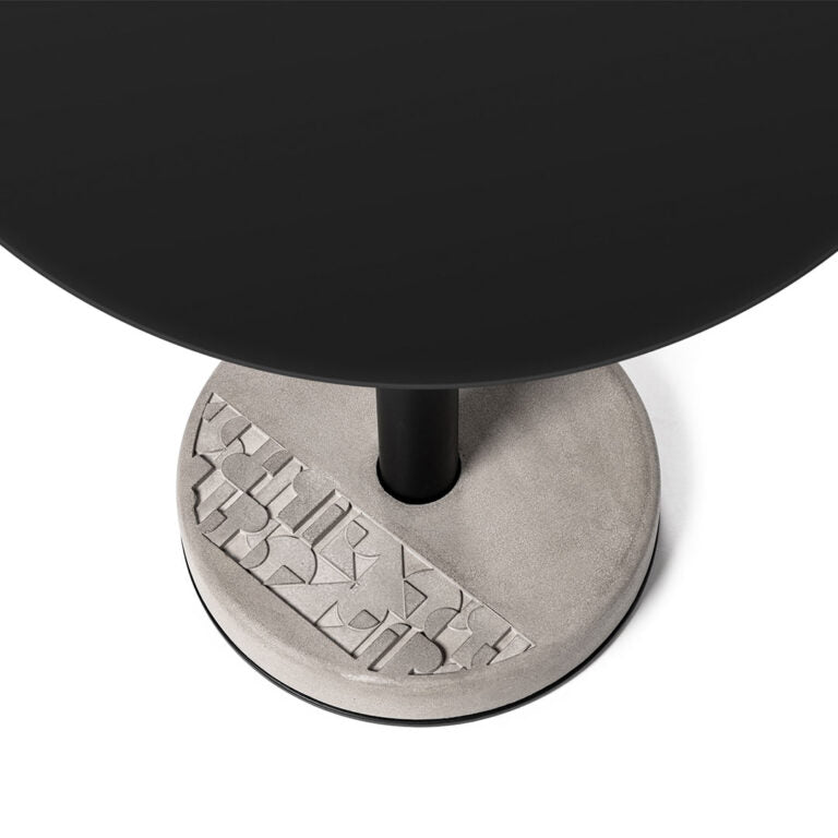 media image for Donut - Round Bistro Table in Black 218