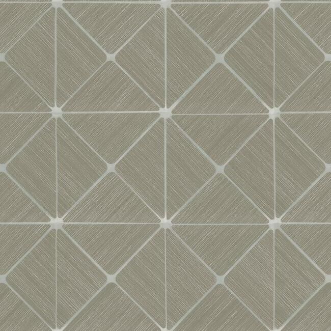 media image for Double Diamonds Peel & Stick Wallpaper in Taupe by York Wallcoverings 215