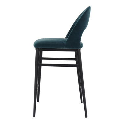 product image for Roger Counter Stool Teal Velvet 3 3