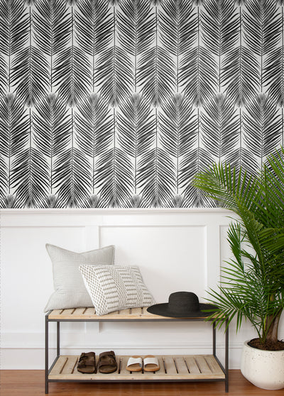 product image for Marina Palm Wallpaper in Ebony 47