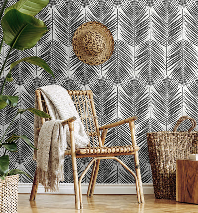 product image for Marina Palm Wallpaper in Ebony 38