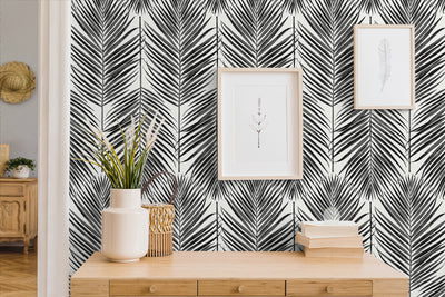 product image for Marina Palm Wallpaper in Ebony 31