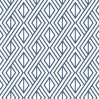 product image of Diamond Weave Wallpaper in Navy Blue from Etten Gallerie for Seabrook 554